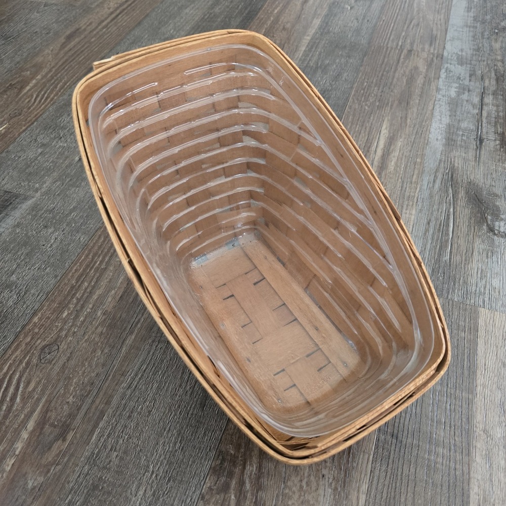 Longaberger 1992 Small‎ Vegetable Basket & Protector Vintage